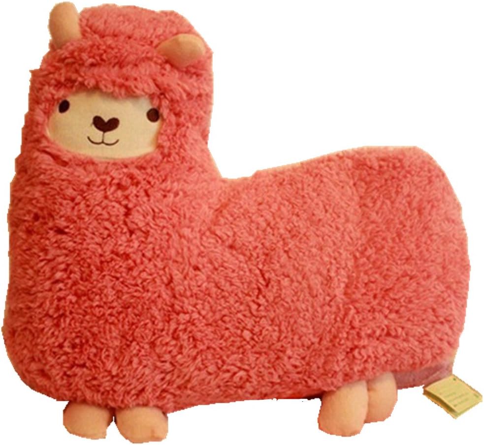Bolster Toy Aunt Merry Mokomoko Llama Alpaca Hug Pillow Cushion Doll (1 per pack, Pink)