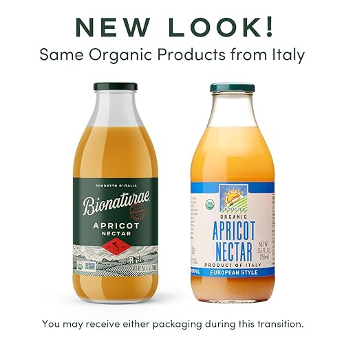 Miniatura 3 de Bionaturae Néctar orgánico de albaricoque  jugo de albaricoque, jugo de néctar de albaricoque, sin OMG, certificado USDA, sin azúcar añadido, sin