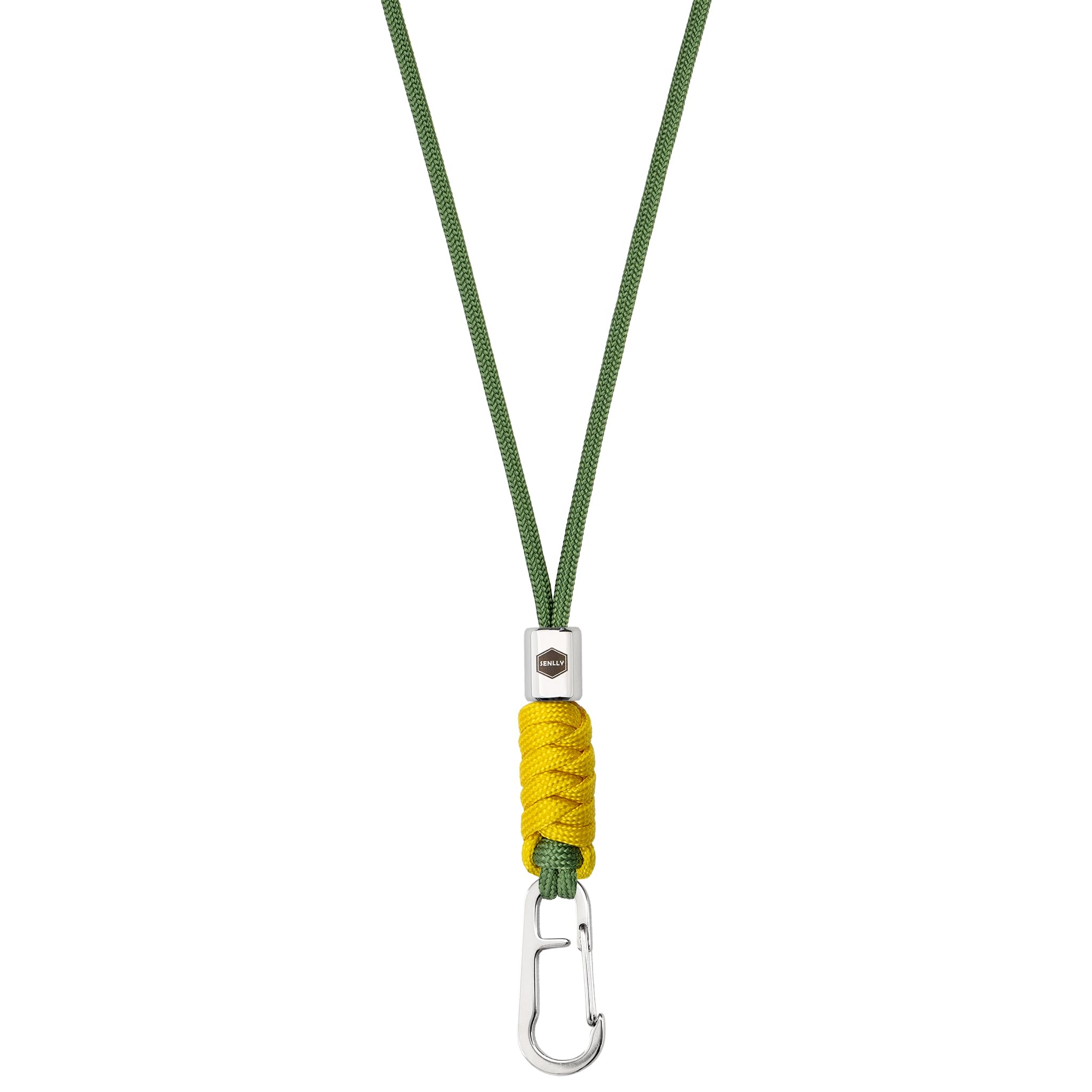 SENLLY Neck Lanyard Keychain for keys, Cell Phone, ID Badge Holder, Paracord Braided Design with Stainless Steel Hardware — image 1
