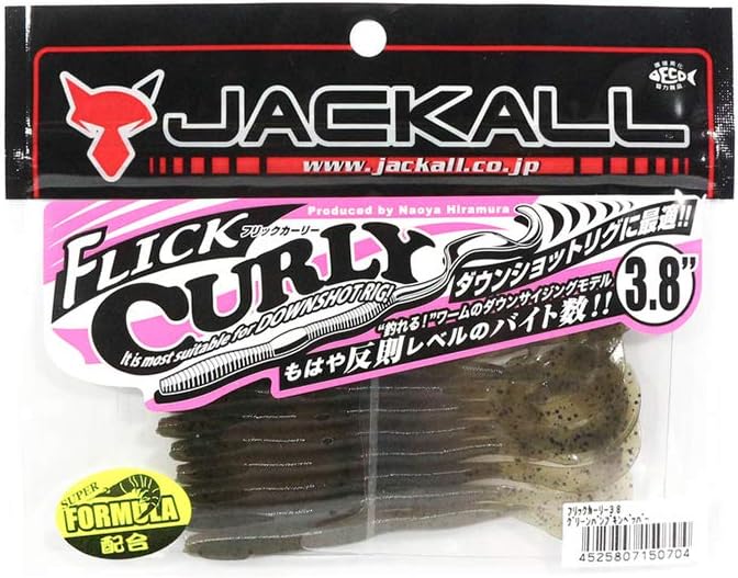 JACKALL Flick Curly Worm 3.8 Inch