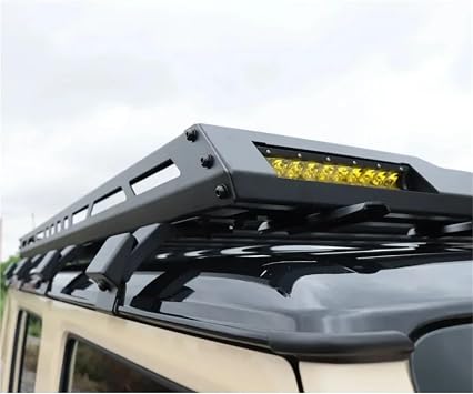 Luggage Rack Accessories Aluminum Cargo Roof Rack with LED Light Compatible for Suzuki Jimny 2023 2024 5 Doors