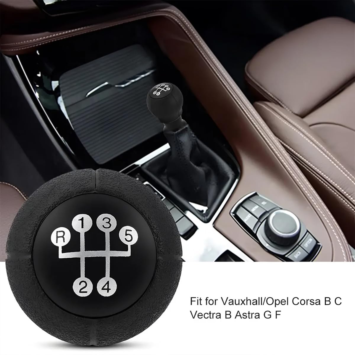 Pomello Cambio Manuale 5 Marce In Alluminio E Pelle – Design Onda, Compatibile Con Auto Manuali, Kit Con Adattatori, Viti E Chiave, Colori Rosso, Blu, Argento