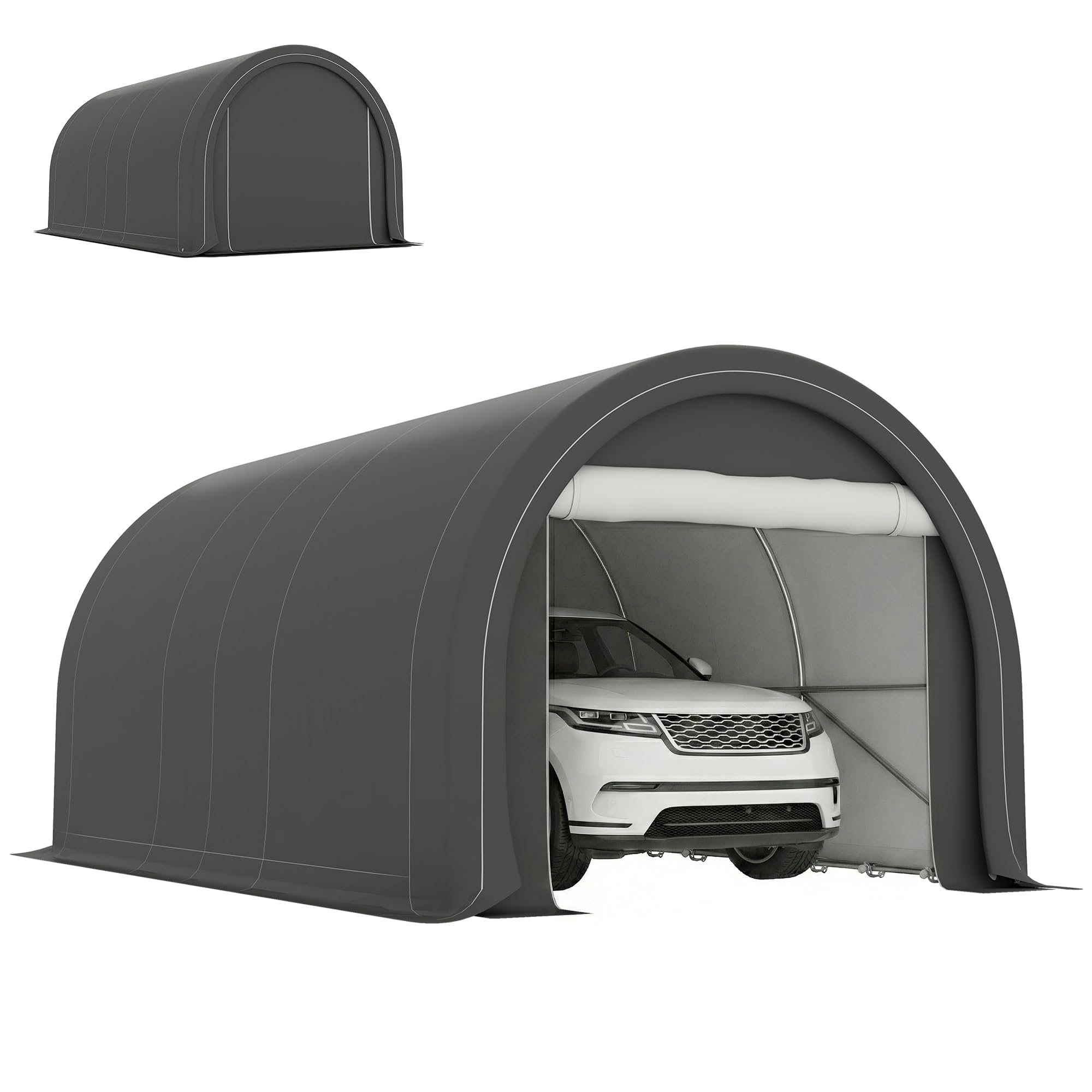 Amazon.com: Outsunny 10' x 16' Carport, Heavy Duty Portable Garage