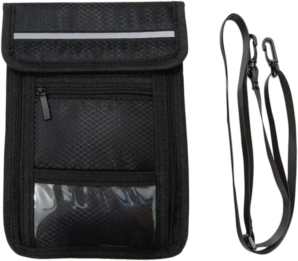 Hanging Passport Holder Wallet for Travel Waterproof with Rope