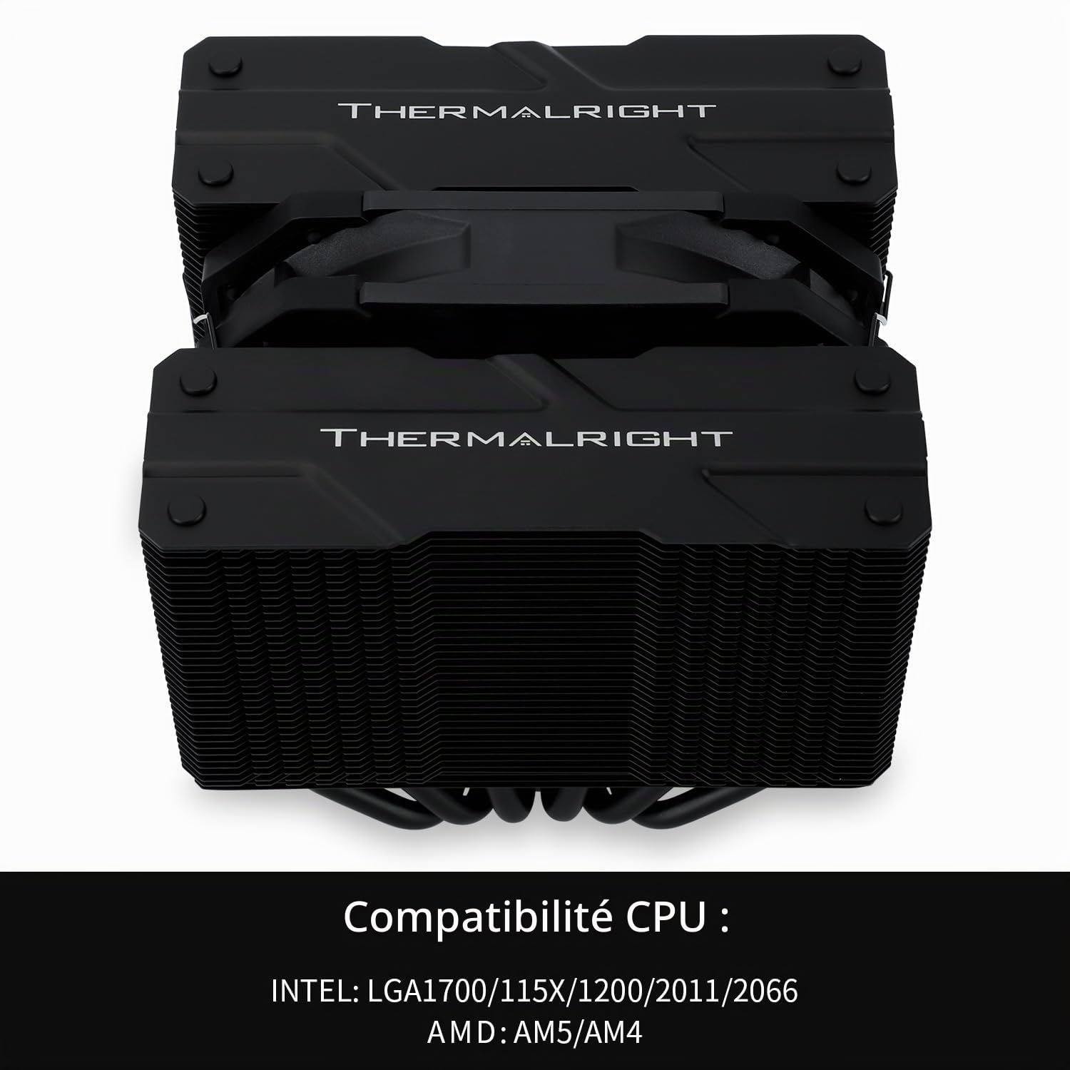 Thermalright Peerless Assassin 120 Mini Refroidisseur de processeur, 6 pipes thermiques, technologie AGHP avec ventilateur PWM 120 mm, vitesse 1500 tr/min, pour AMD : AM4/AM5/Intel LGA