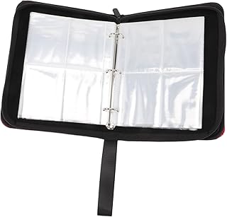 Totority Fichário De Saco De Armazenamento De Cartão Fichário De 4 Bolsos Esportes Fichário Titular De Cartões Comerciais Fichário Fichário De Cartão De Visita Fichário De Cartão