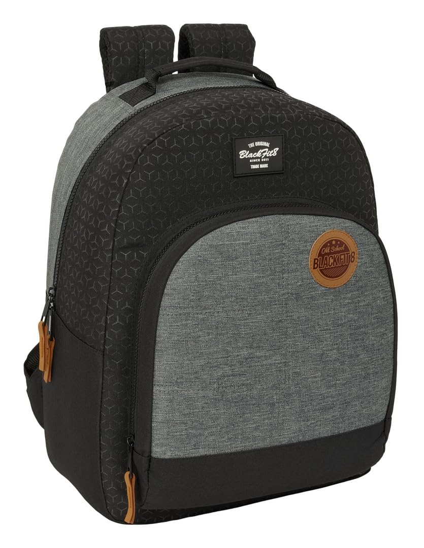 BLACKFIT8 OLD SCHOOL – Adaptable Trolley Backpack Adaptable to Car, Backpack, Ideal for Children of Different Ages, Recyclable Fabric, Comfortable and Versatile, Quality and Resistance, 32 x 15 x 42