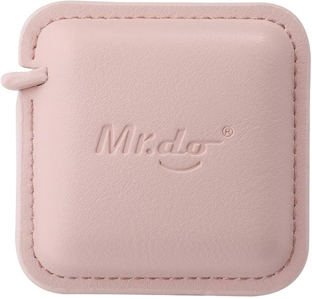 Mr.do Tape Measure for Body Sewing Cloth Tailor 200 cm / 79 Inch Retractable PU Leather Pink