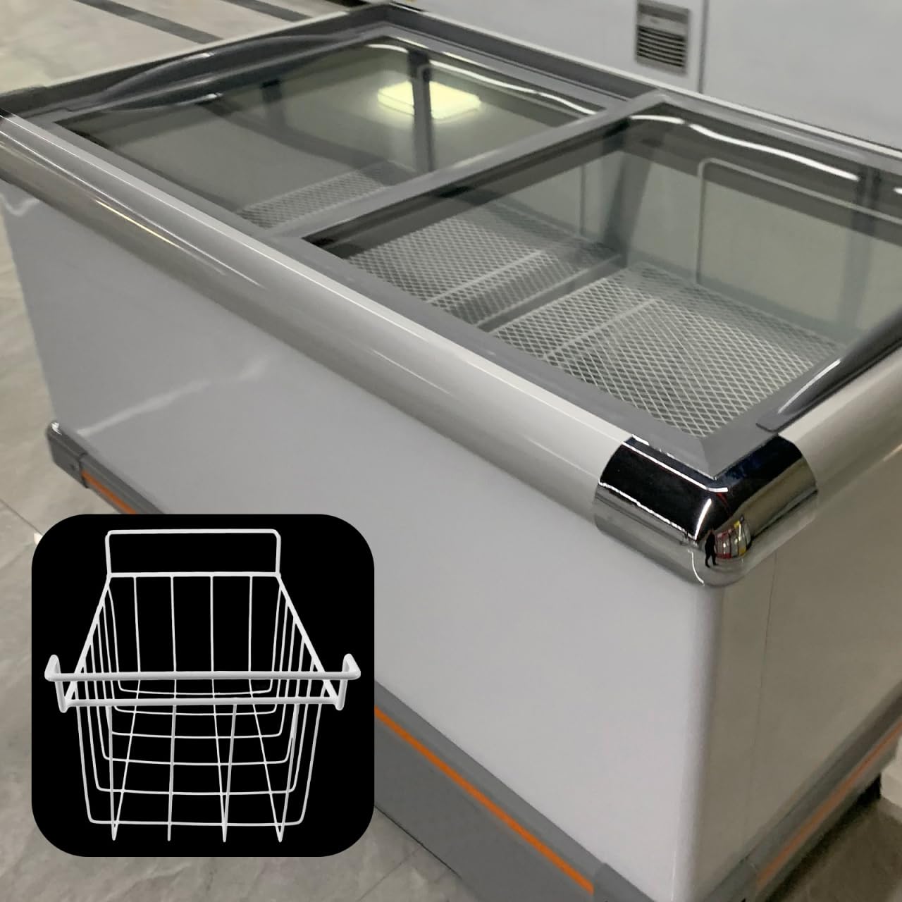 ABOOFAN Organizador De Congelador Cesta Colgante Ajustable para Congeladores Verticales Y Horizontales Estante De Alambre Transpirable con Separadores para Optimizar Espacio De Almacenamiento