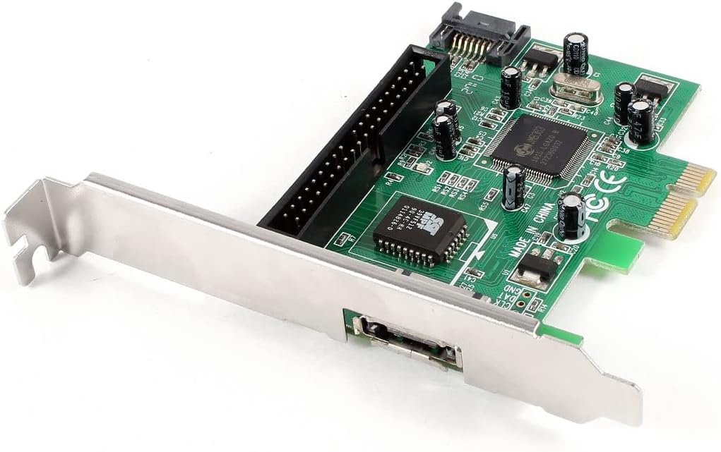Ruilogod SATA II 3Gbps IDE ATA133 PCI Express X1 Controller Card JMB363 Chipset (id: 5af a51 656 d4d 1b0