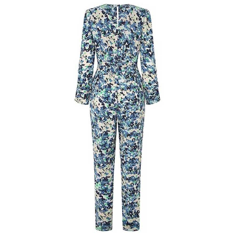 Pepe Jeans Damski kombinezon z nadrukiem Casandra, niebieski (Sea Blue), L, Niebieski (morski), L