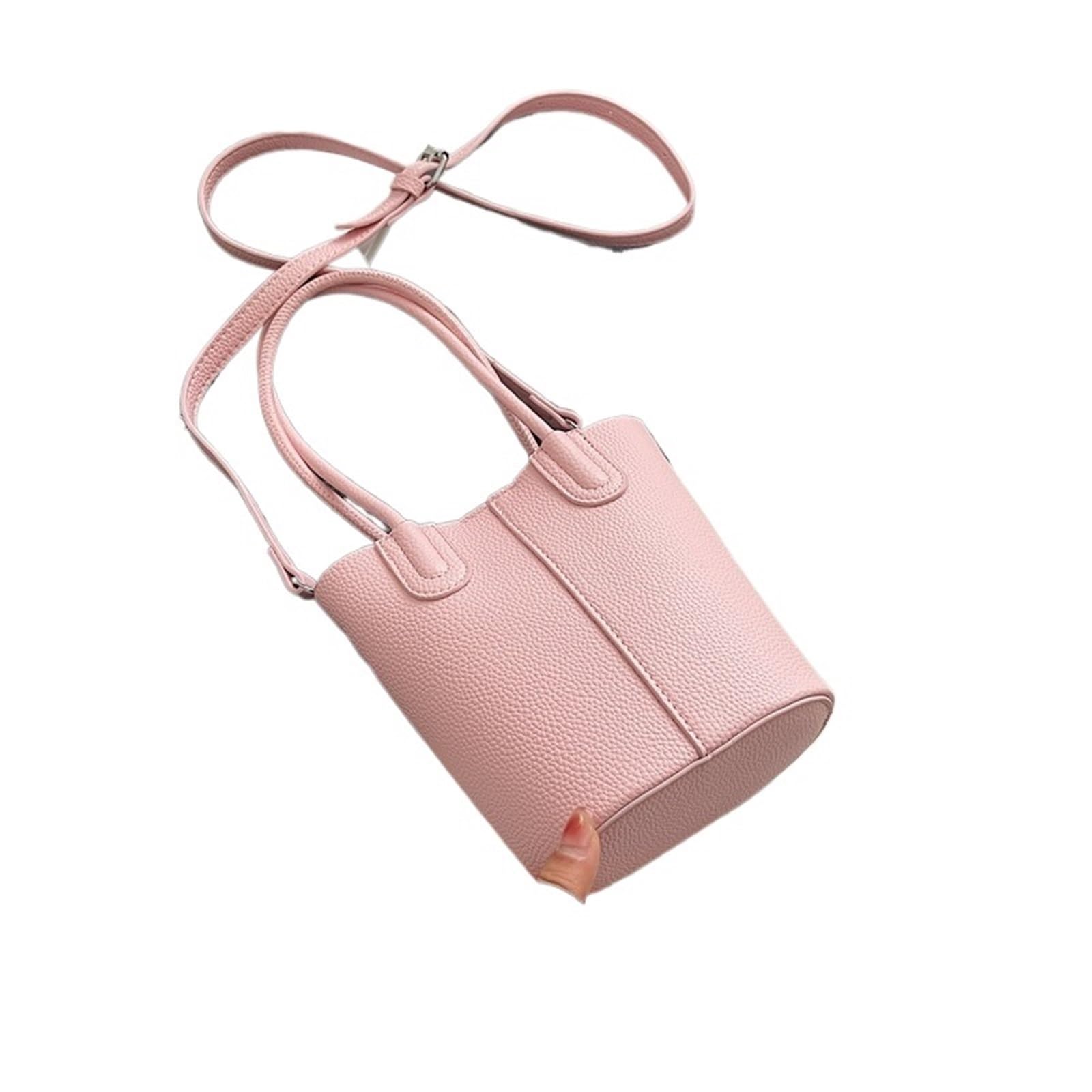 Conjunto de bolso bandolera estilo cubo vertical for mujer, color puro, verano lujo Para Viajes Compras Trabajo Citas