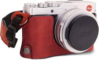 MegaGear MG1695 Ever Ready - Funda de Piel para cámara Leica D-Lux 7, Color Rojo