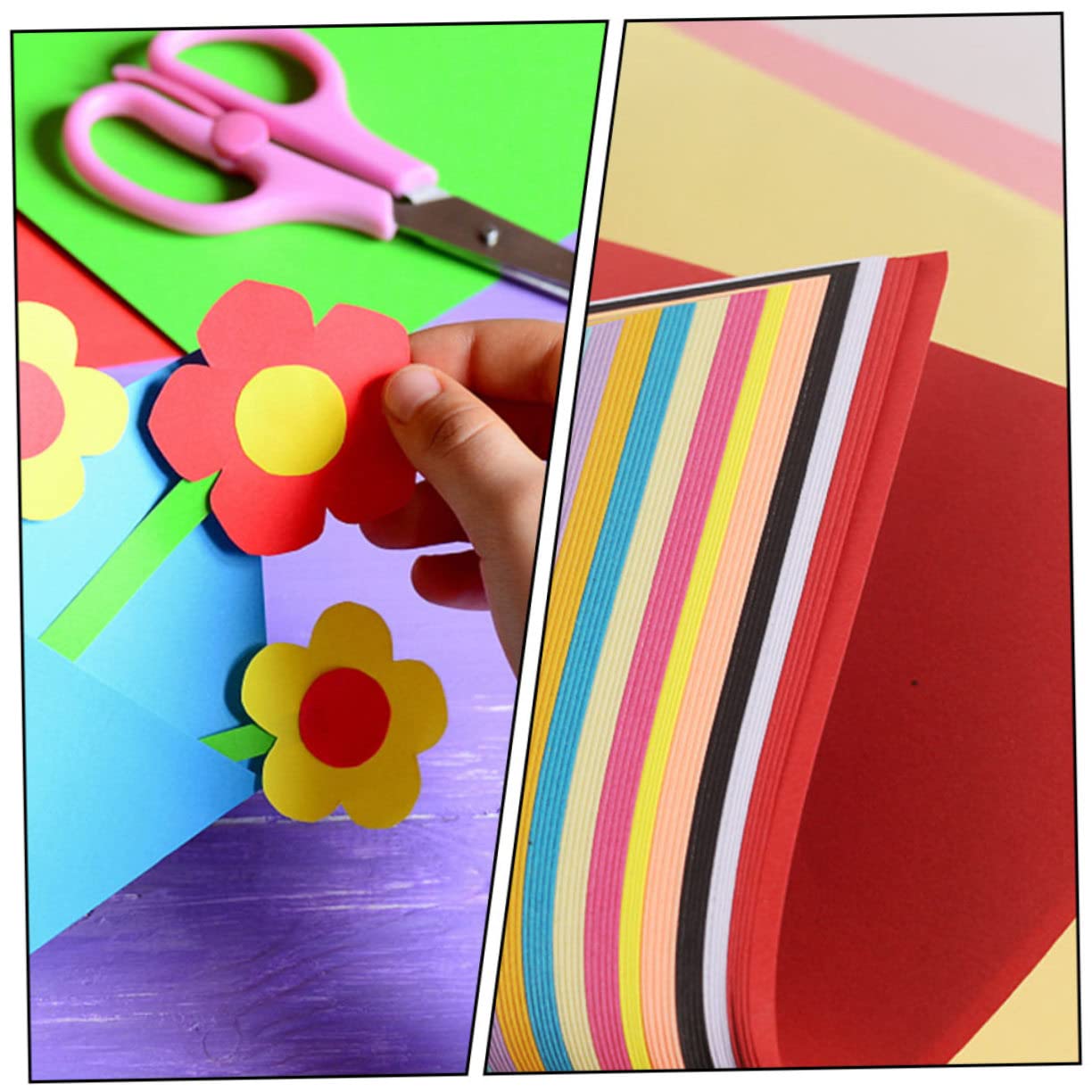 Carta Origami DIY Ragazzo Ragazza 200 Fogli Carta Colorata a Doppia Faccia