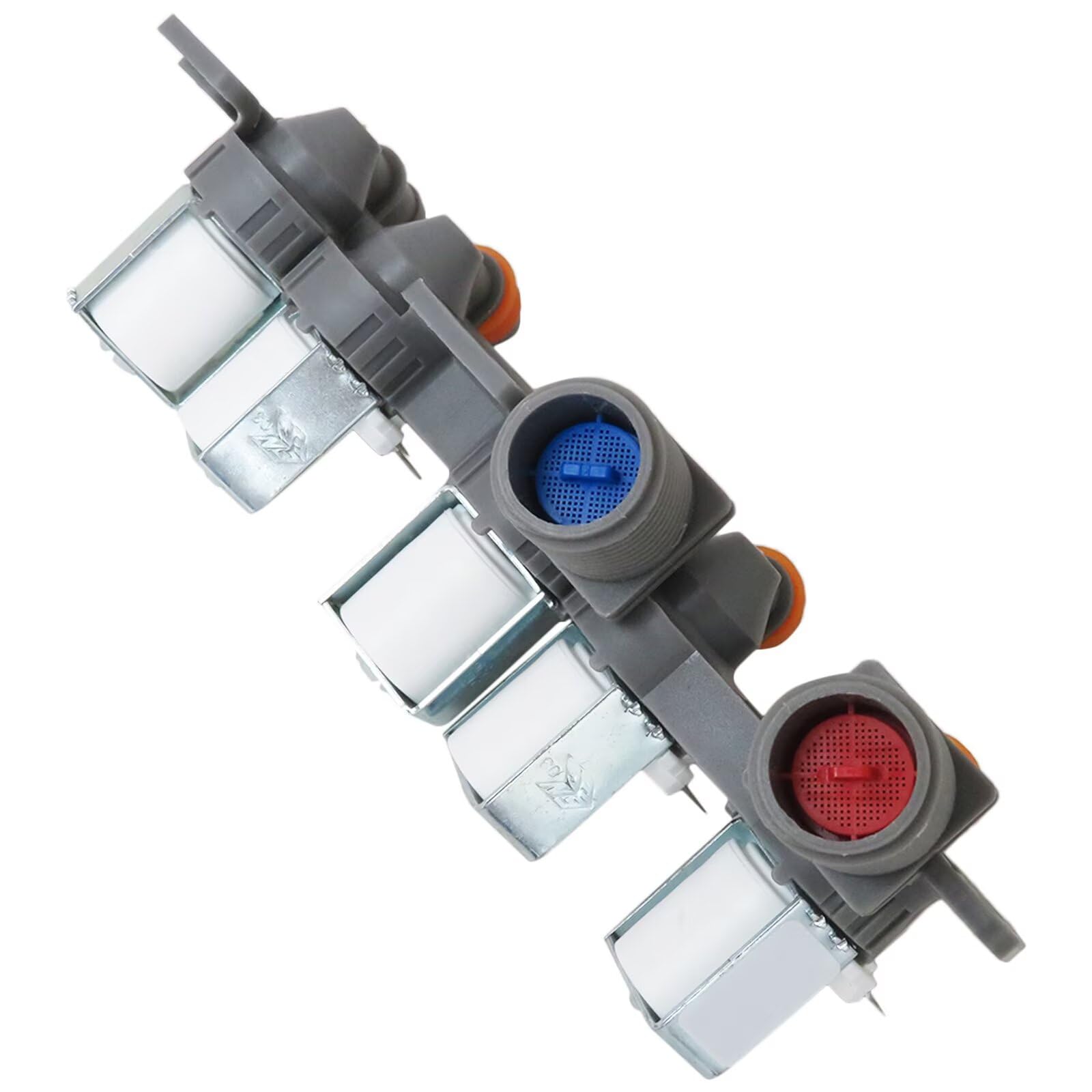 AJU73213301 - Válvula de entrada de agua de repuesto para lavadora LG WT5101HW/00 WT5170HV WT5170HW WT5270CW WT5480CW WT5480CW/00, sustituye a 5221EA1008F, AJU75152601, 330900 048 T