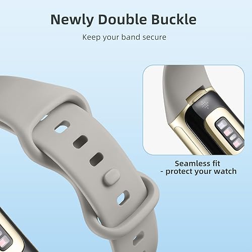 Miniatura 3 de Maledan Correa deportiva compatible con Fitbit Charge 5 bandas para mujeres y hombres, accesorios de pulsera de repuesto flexibles y duraderos para