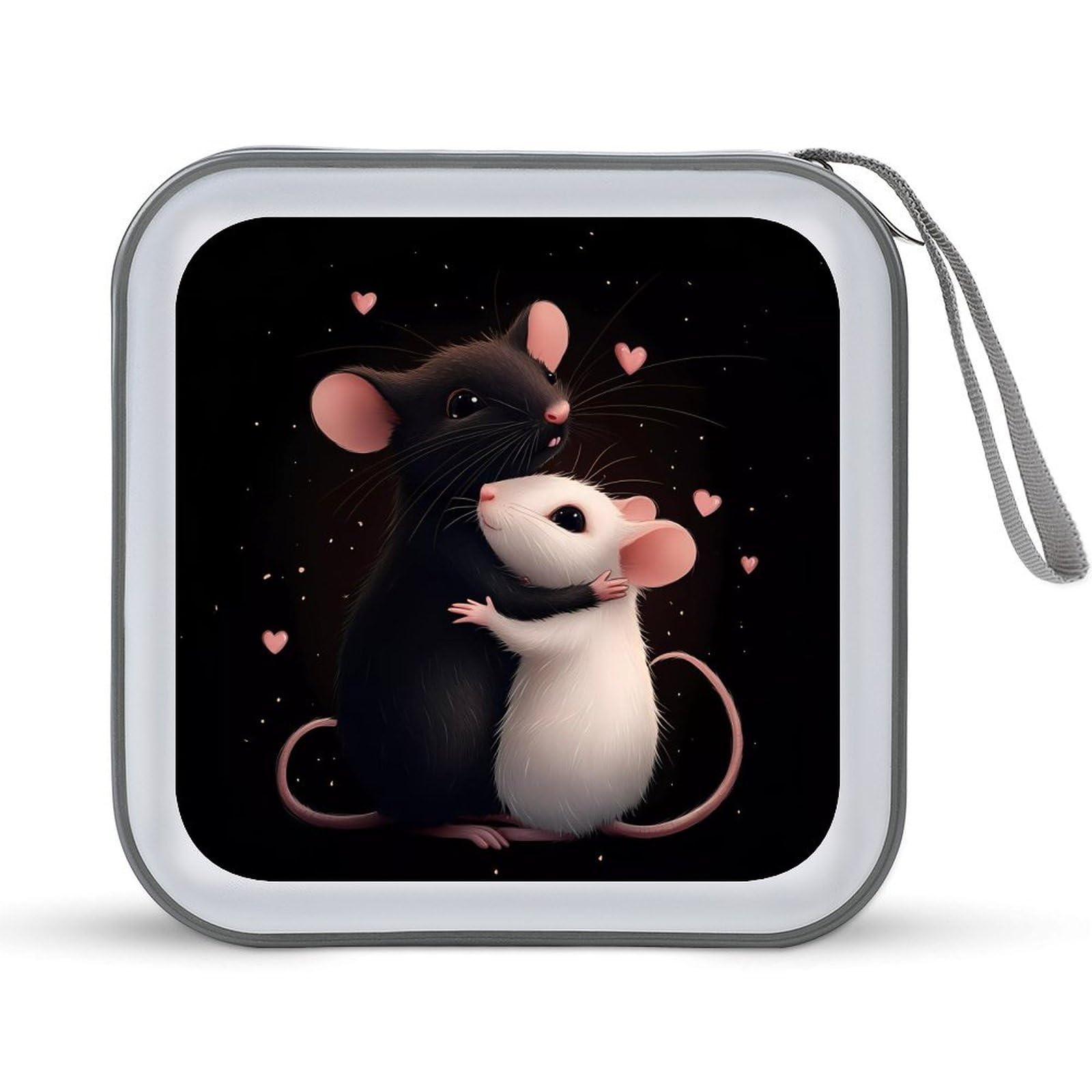 Rats Love CD Case Portable DVD Holder Storage Organizer for Home Travel