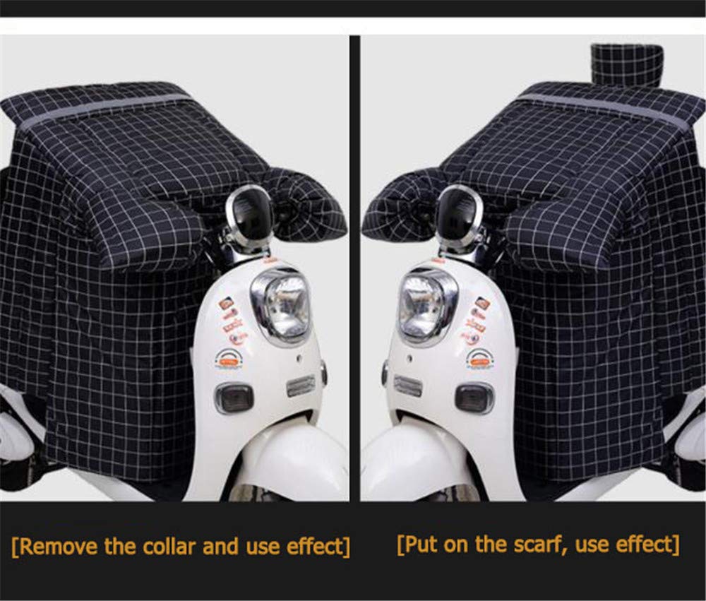 Housse imperméable en Peluche pour Voiture électrique, Pare-Brise Solaire pour Moto électrique d'hiver, Protection Thermique Coupe pour Scooter de Voitures électriques