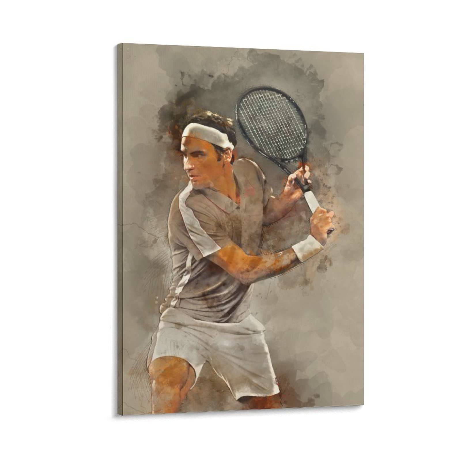 Amazon｜テニス選手ロジャー・フェデラーのキャリアポスターキャンバス