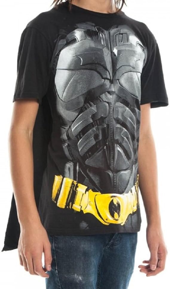 mens batman t shirt with cape