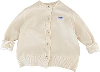 Akgukrseh Crop Top Sweaters Girls Babys Kids Toddler Girls Boys Spring Winter Long Sleeve Solid Thick Knit Sweater Pullover Tops Coat Cardigan Clothes