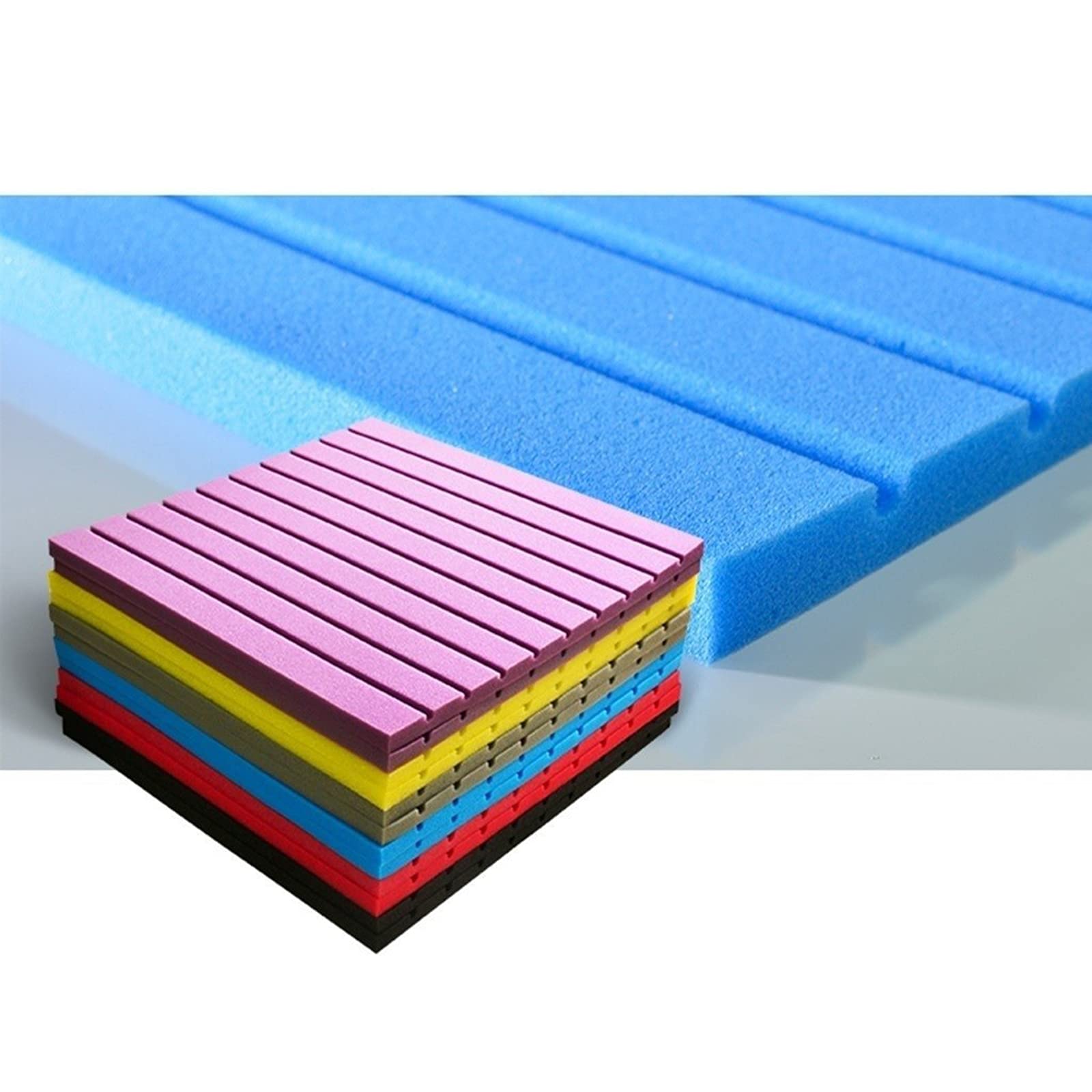 8pcs 305 X 305 X 45 Millimetri Insonorizzazione Schiuma Schiuma Acustica Suono Studio Trattamento In Camera Di Assorbimento Wedge Piastrelle In Poliuretano - Foto 13