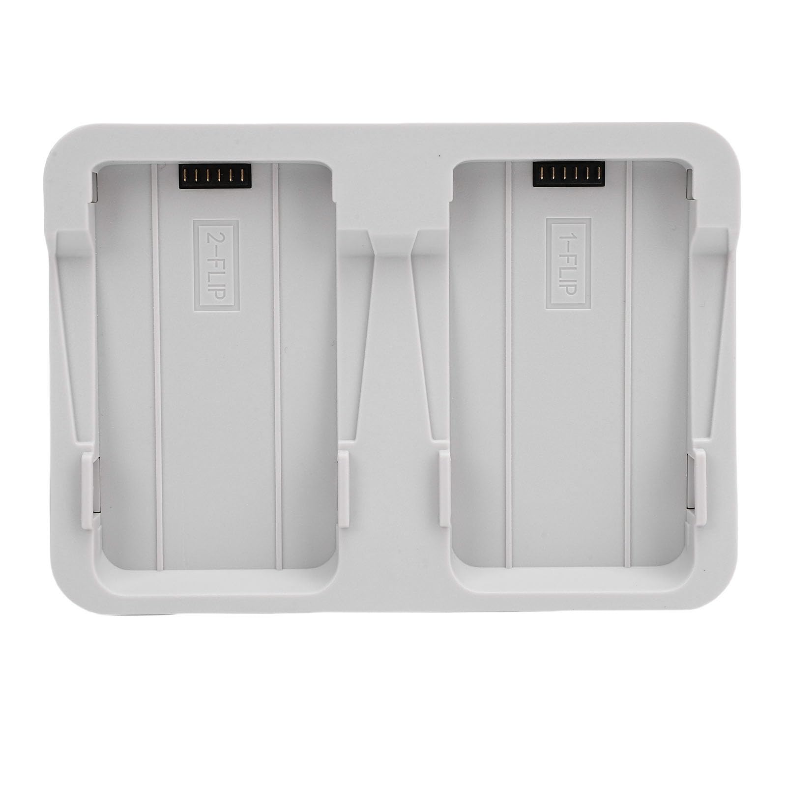 Cargador de batería dual de carga rápida con indicador LED para funcionalidad de banco de energía, estación de carga de batería de dron para cuidado de modo de almacenamiento, material ABS