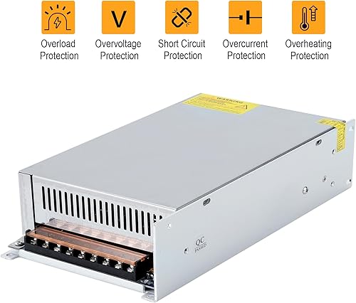 Miniatura 5 de Adaptador de fuente de alimentación de conmutación de 12V 100A 1200W DC PSU AC-DC Convertidor de transformador industrial de 12 voltios 0-8050