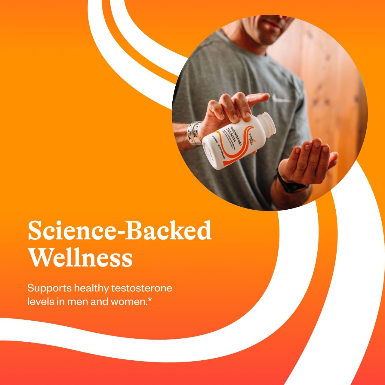 Seeking Health Testosterone Nutrients - Healthy Hormonal Balance for Men & Women† - Supports Muscle, Energy & Memory† - Supports Sperm Health & Motivation† - 120 Capsules - Image 4