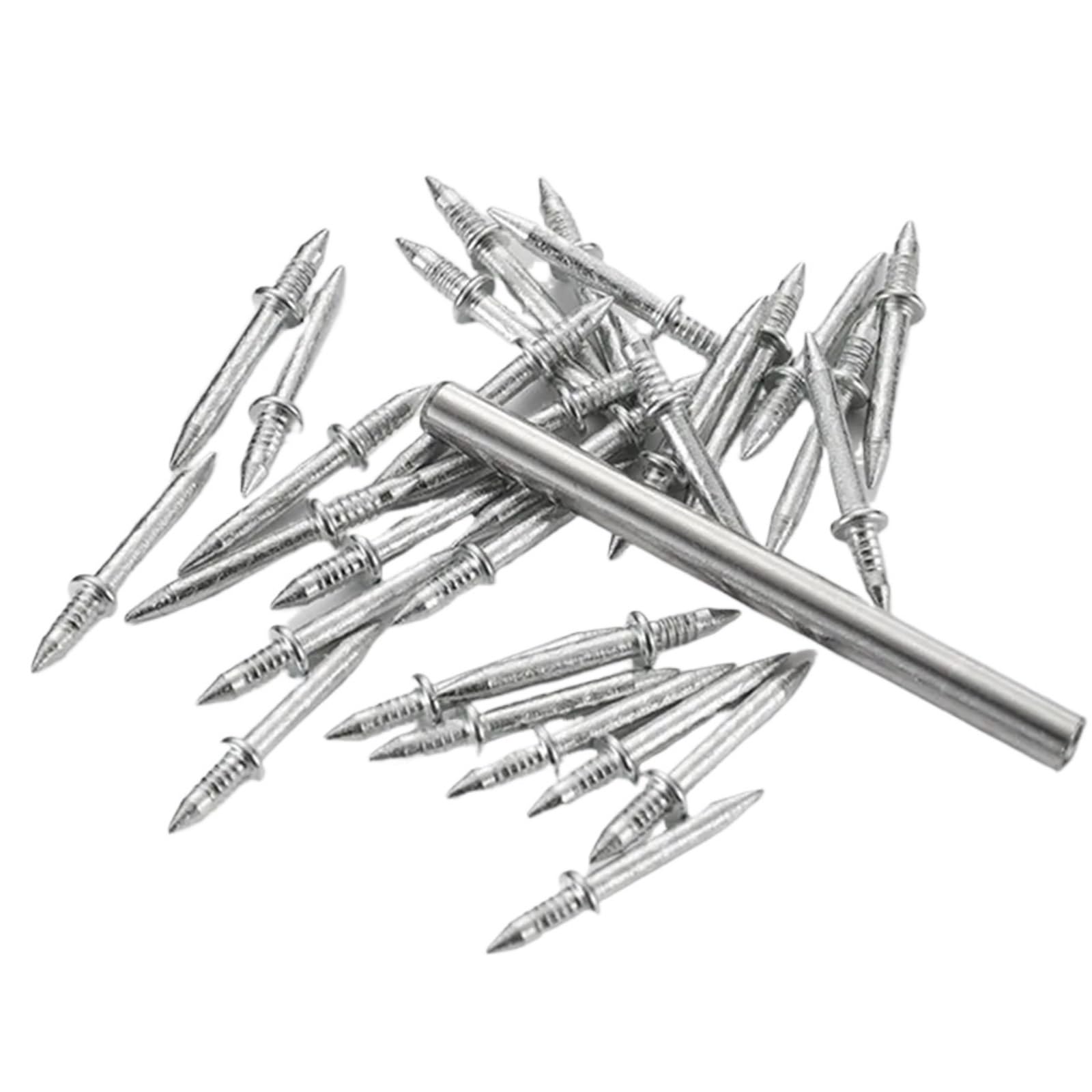 Yangshe 600Pcs Double Head Skirting Seamless Nails 400/600/800Pcs With Sleeve Tool