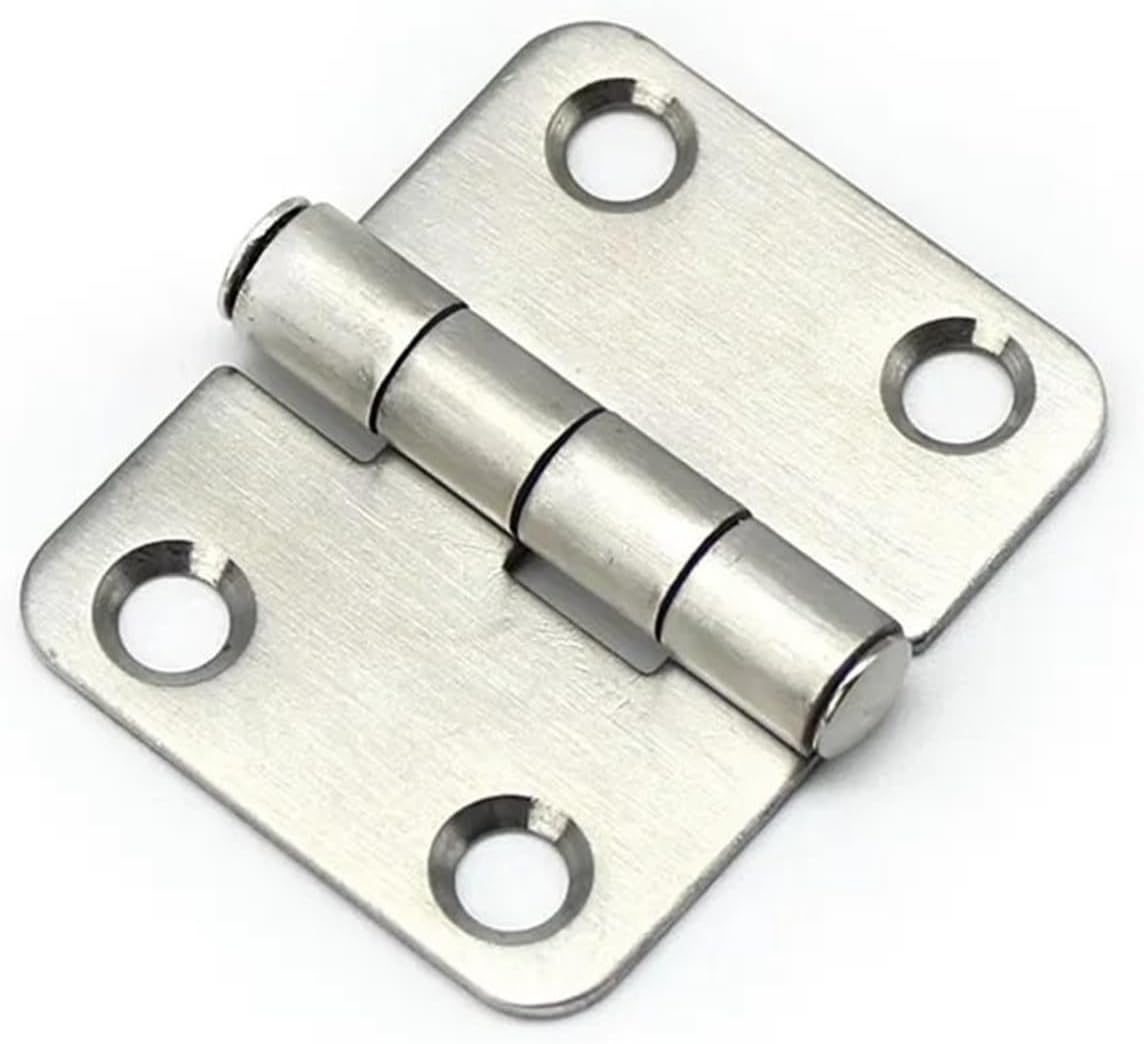 Stainless Steel Hinge Distribution Box and Electrical Cabinet Door Load-Bearing Foldable 1Pcs(304 Polishing)