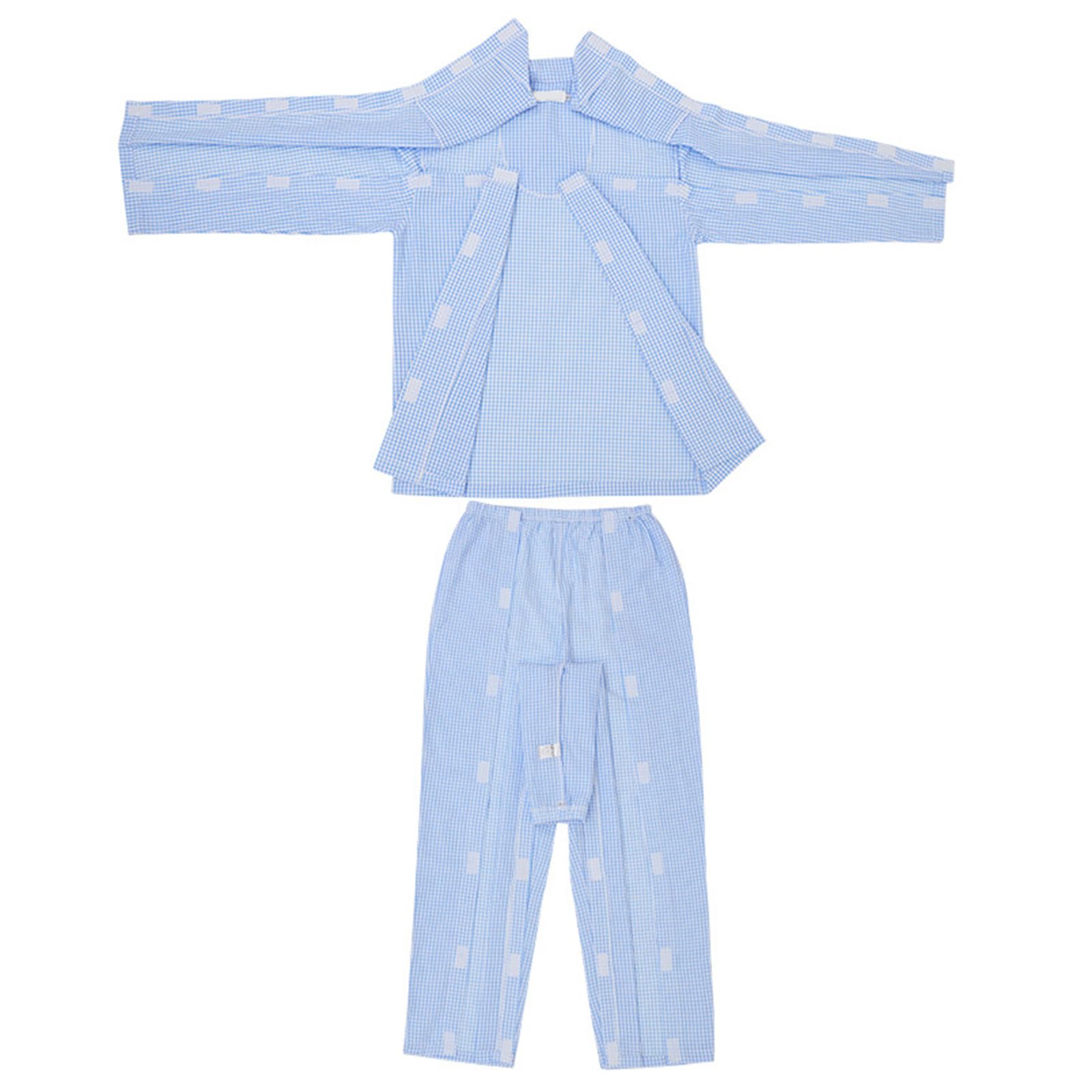 Ropa para el cuidado del paciente, Medical Patient Clothes Tear Away Multicolor Multiple Sizes(Blu,XXL)