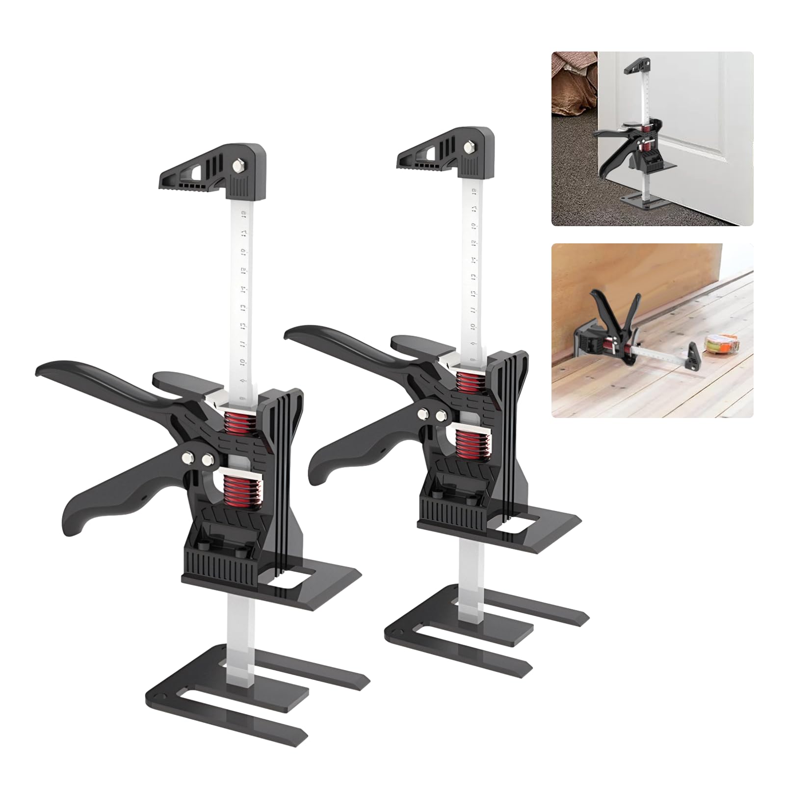 Sollevatore di Bordo Resistente, 2Pcs Strumento per Jack Palmare per Braccio di Risparmio di Lavoro, Cuscinetto 200KG Sollevatore per Piastrelle,Attrezzo per Martinetto Portatile