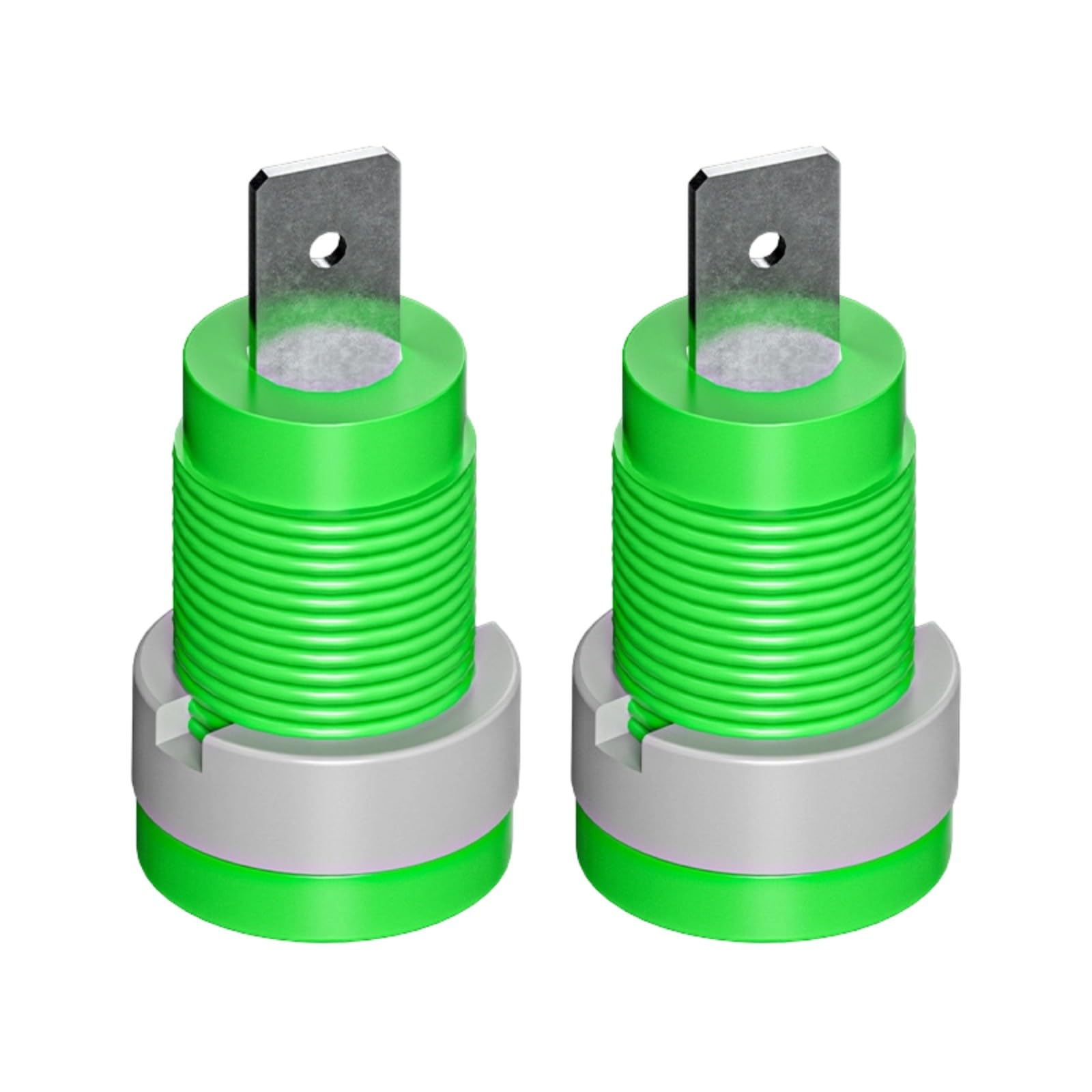Kaccde Green Easy Installation 4Mm Banana Plug Connectors Panel Mount Socket Binding Post Adapter Binding Post Wire Connector Banana Adapter