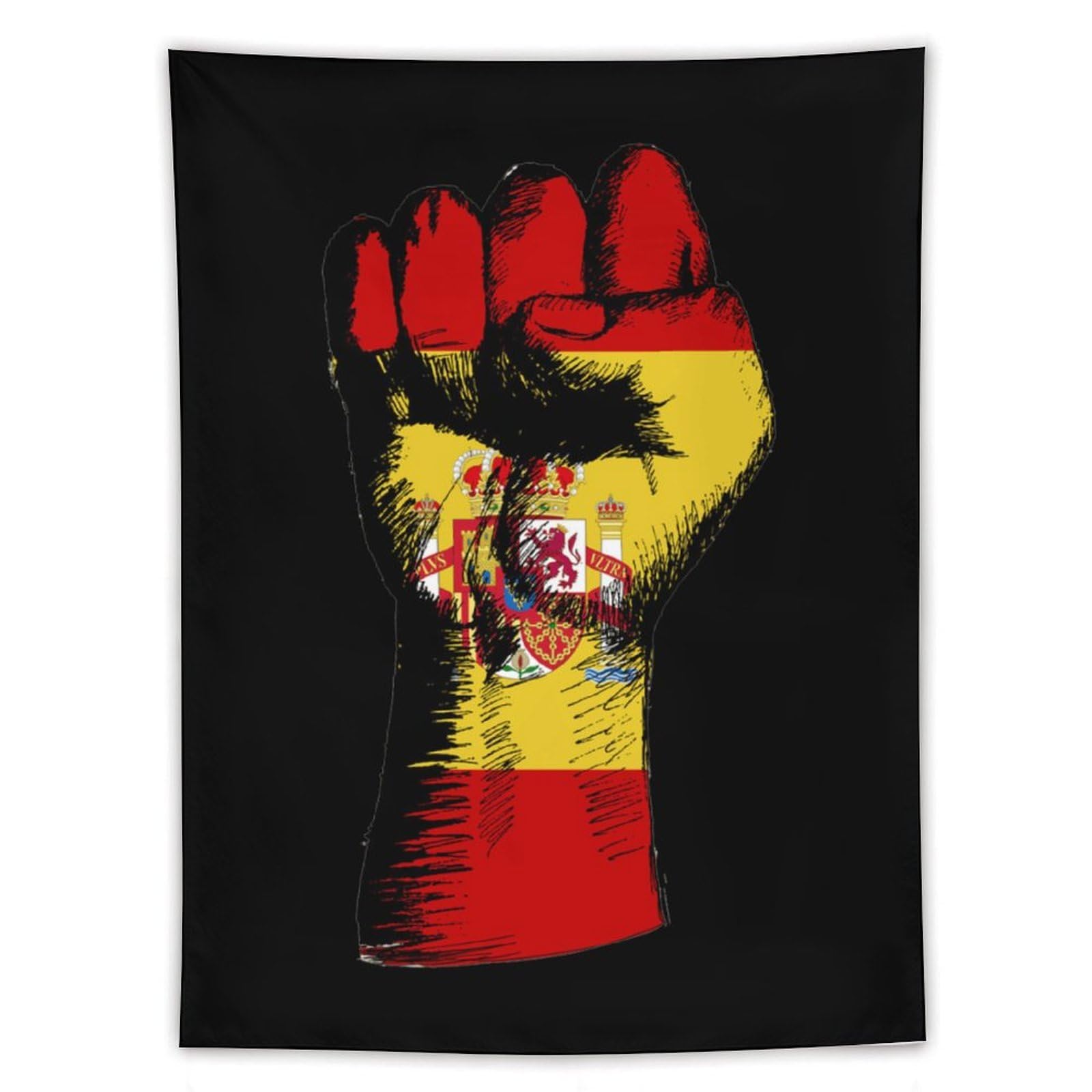 Tapiz vertical de la bandera de España para decoración textil de interior 8