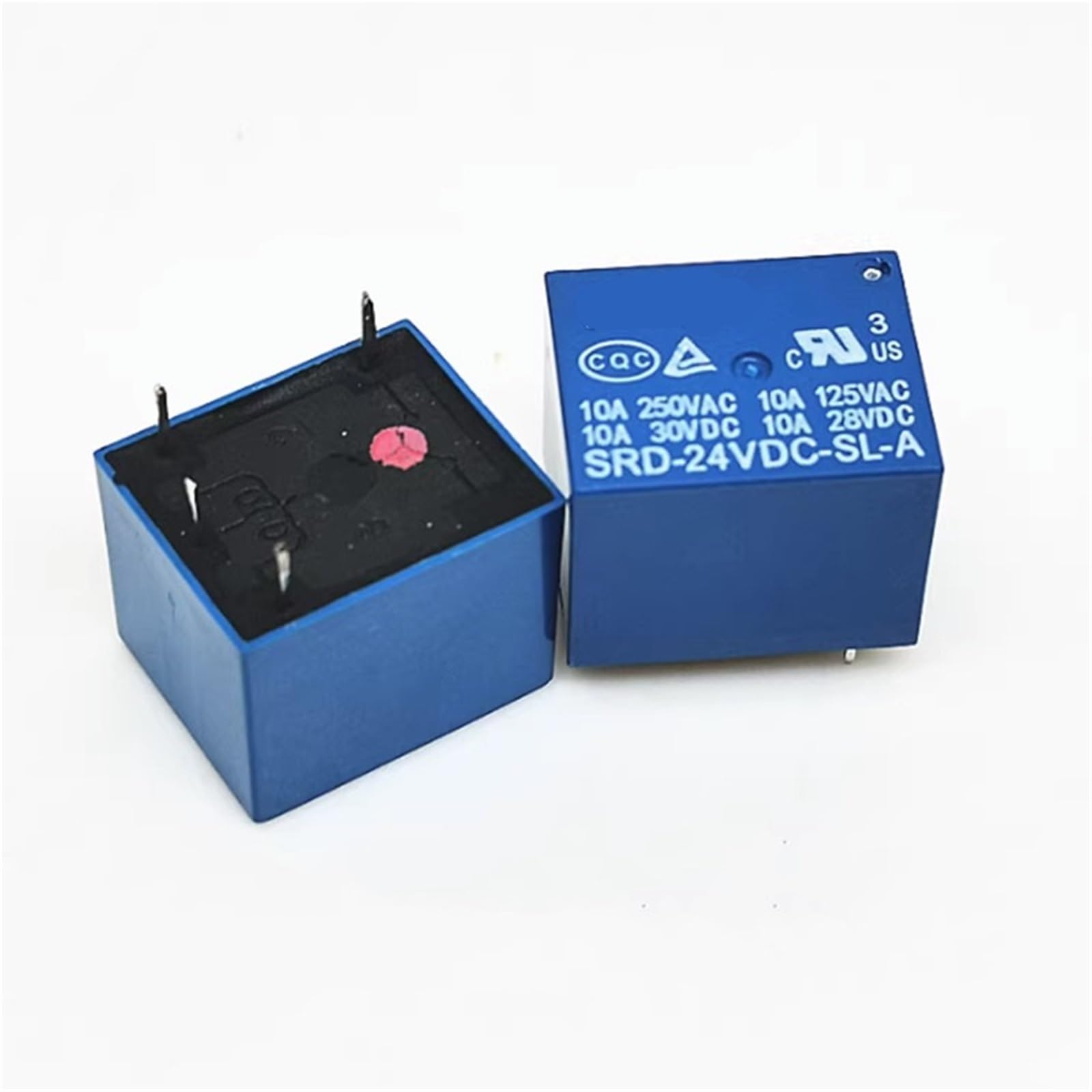 6 zestawów 5 sztuk 4-pinowy przekaźnik SRD-05VDC-SL-A SRD-09VDC-SL-A SRD-12VDC-SL-A SRD24VDC-SL-A 10A 250V AC(SRD-24VDC-SL-A)