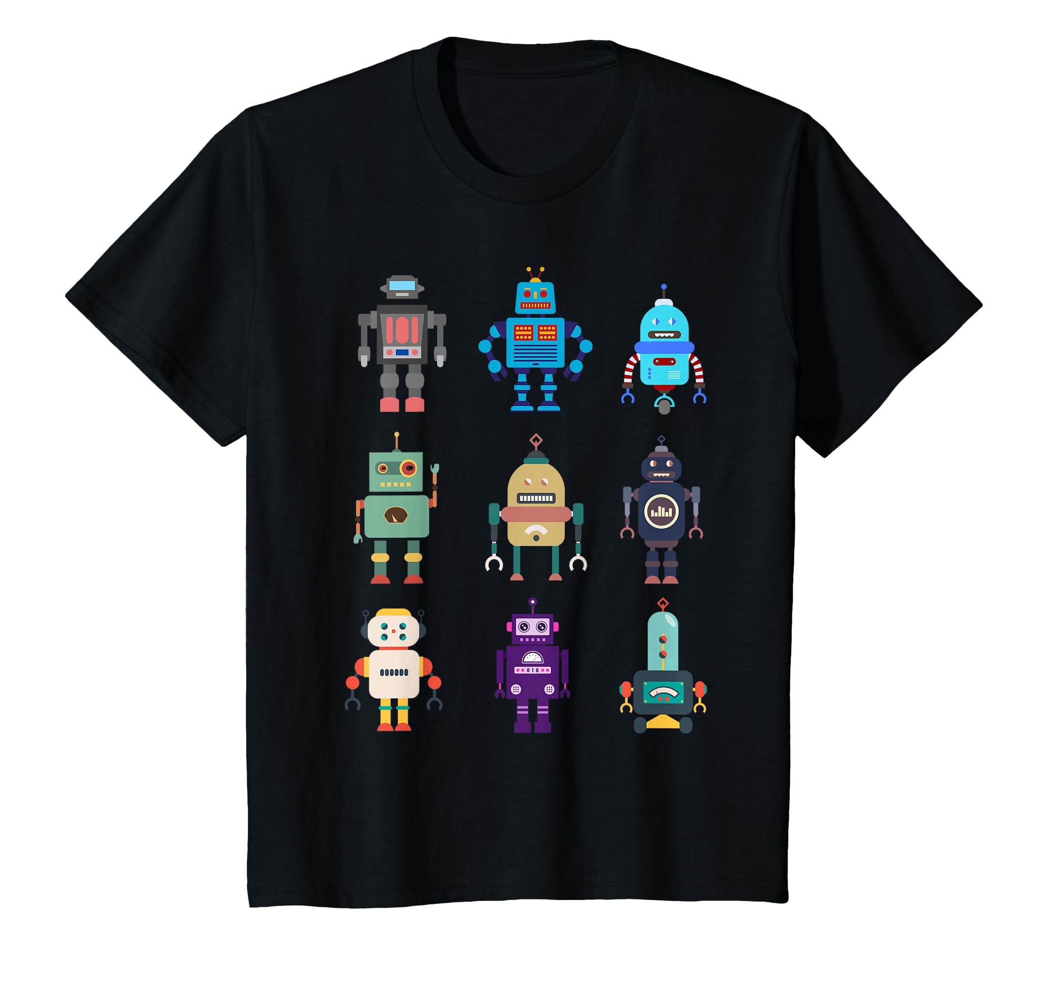 I Love Robot Gift All Ages Robotic Kids Girls Boys Robot T-Shirt