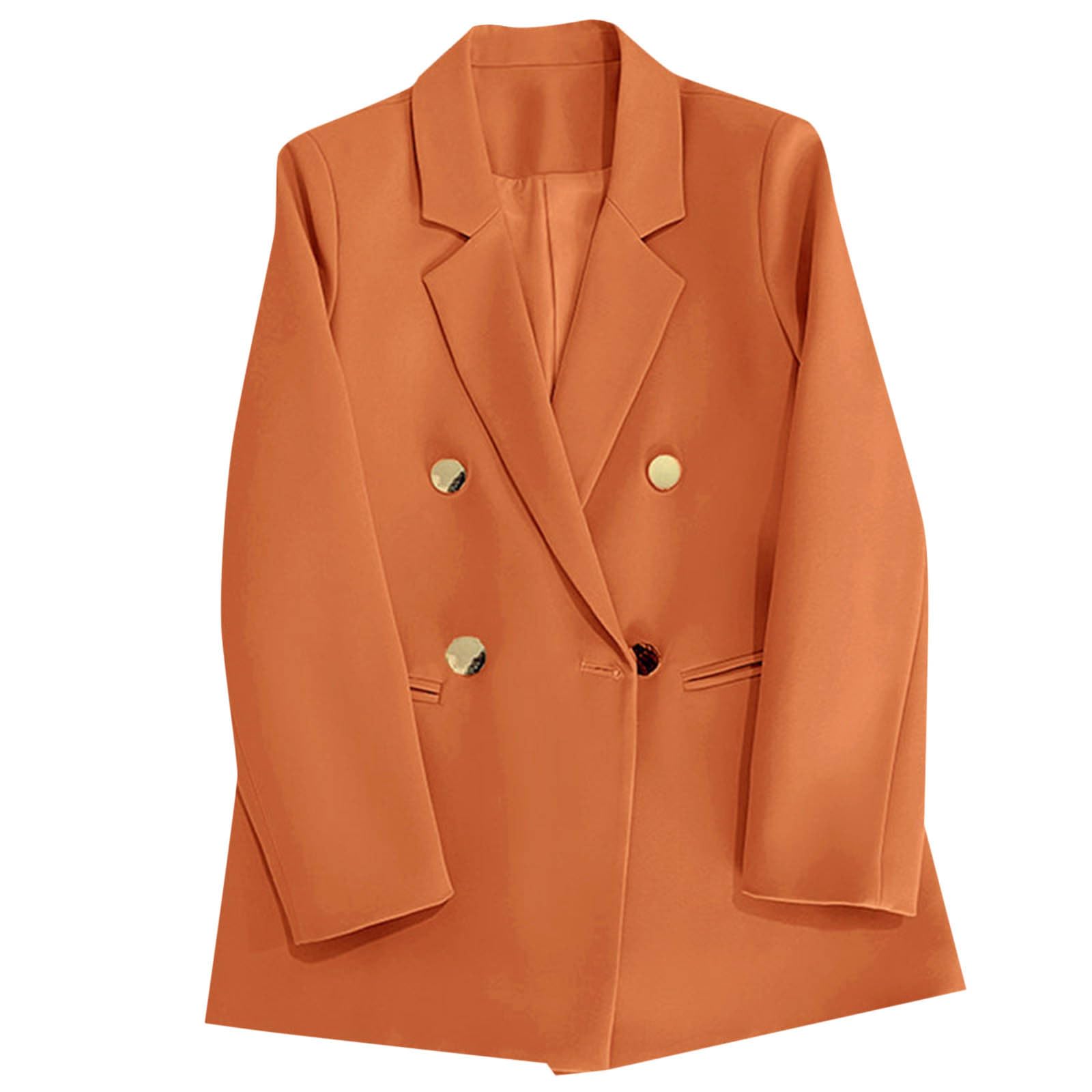 Blazer Jackets for Women Oversized Button Lapel Long Sleeve Work Office Blazers Business Casual Outfits with Pockets