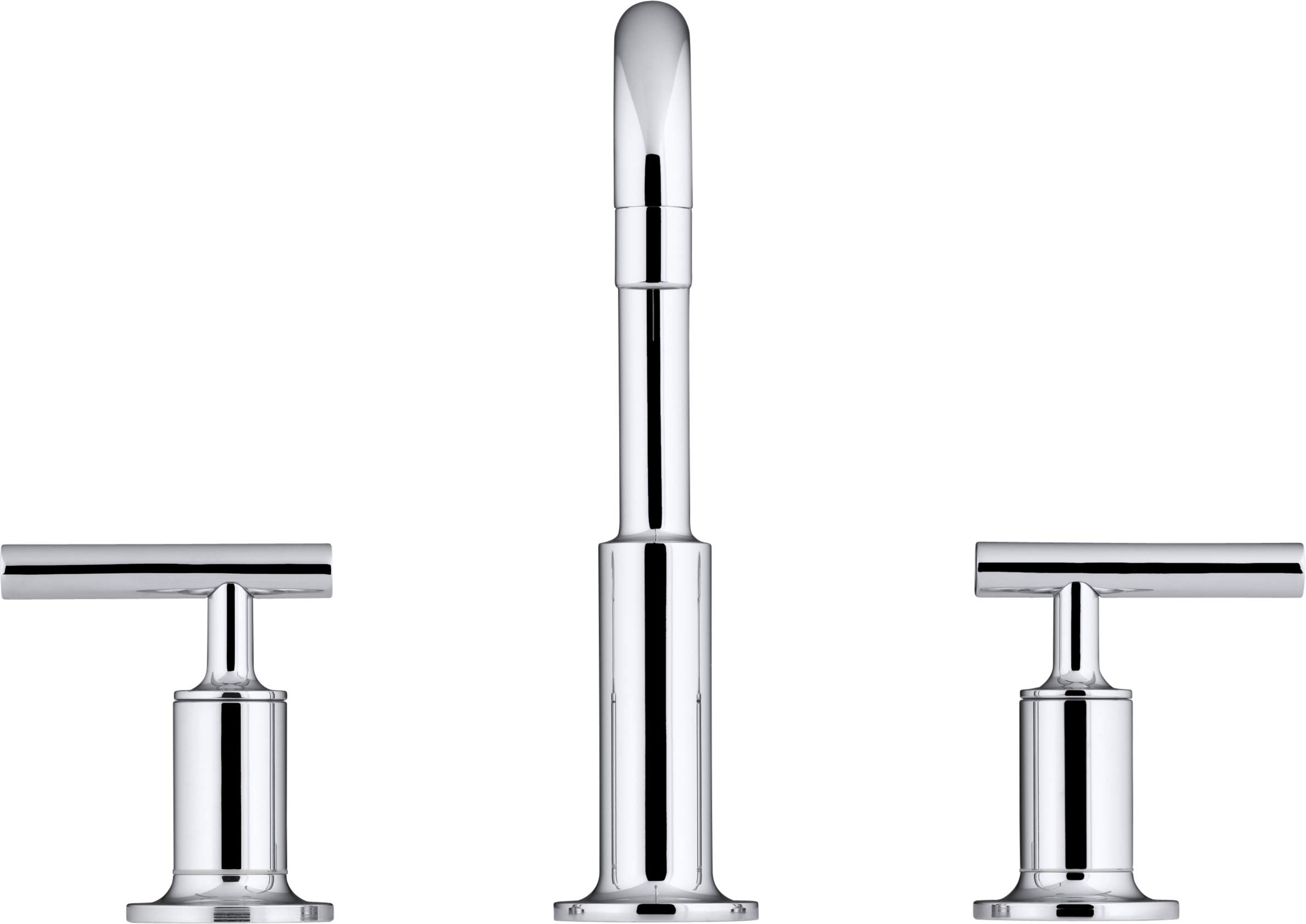 KOHLER K-14406-4-RGD Purist Bathroom Sink Faucet, Widespread Sink