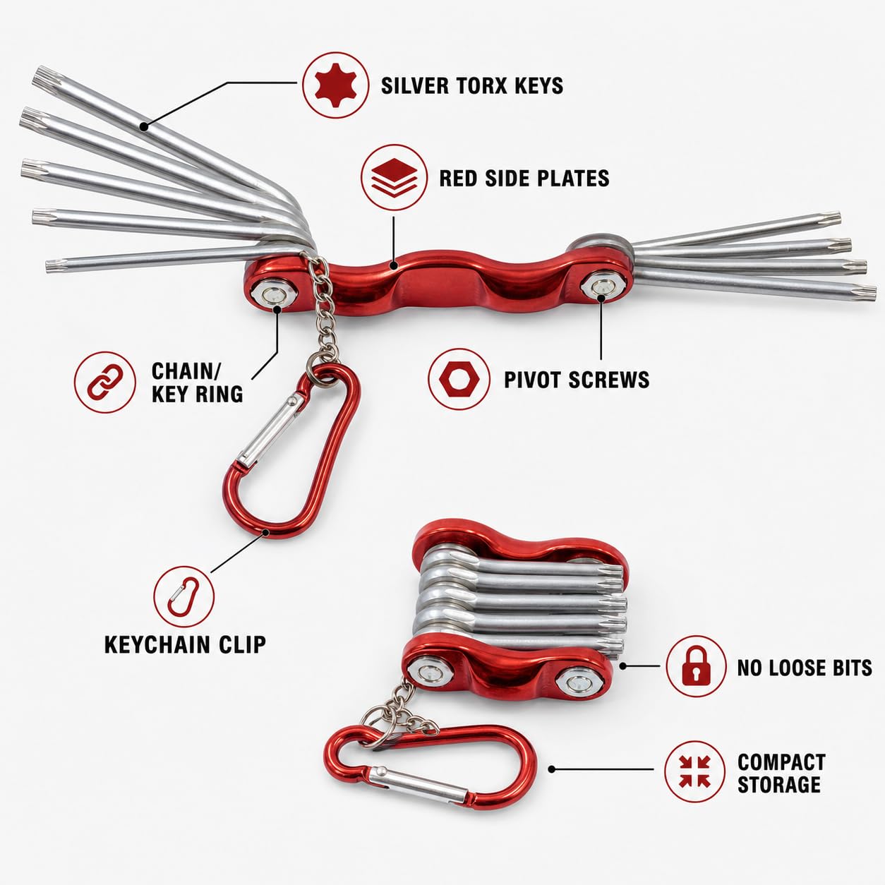 Oblivion Cycle Tool Kit - Portable 8-in-1 Multifunctional Bicycle and Bike Repair Folding Tool Set, Durable, Compact Wrench & Screwdriver Tools for Quick Bike Repairs, Lightweight, Easy to Use