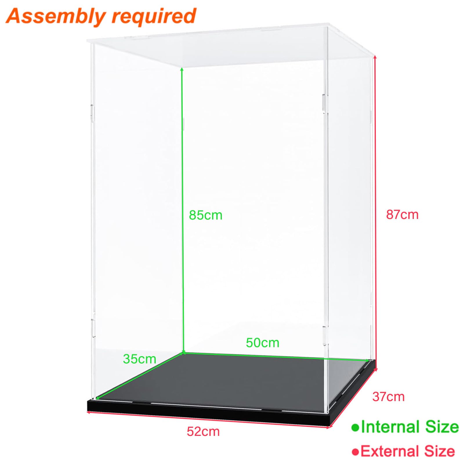 Vitrina Expositora para Colecciones Lego 43019 Balón Fútbol 10375 Desdentao 10281 Bonsái 75433 21590 75403 Caja Expositora Metacrilato Transparente 3mm Vitrina Acrílica, Interior Blanco 25x25x25cm — view 57