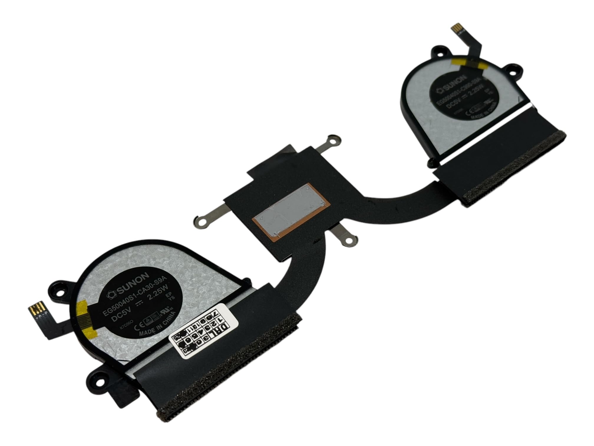 Ventilateur de Refroidissement CPU compatible pour Lenovo IdeaPad Yoga 720-13 IKB, NP: 5H40N67860, EG50040S1-CA30-S9A, EG50040S1-C990-S9A
