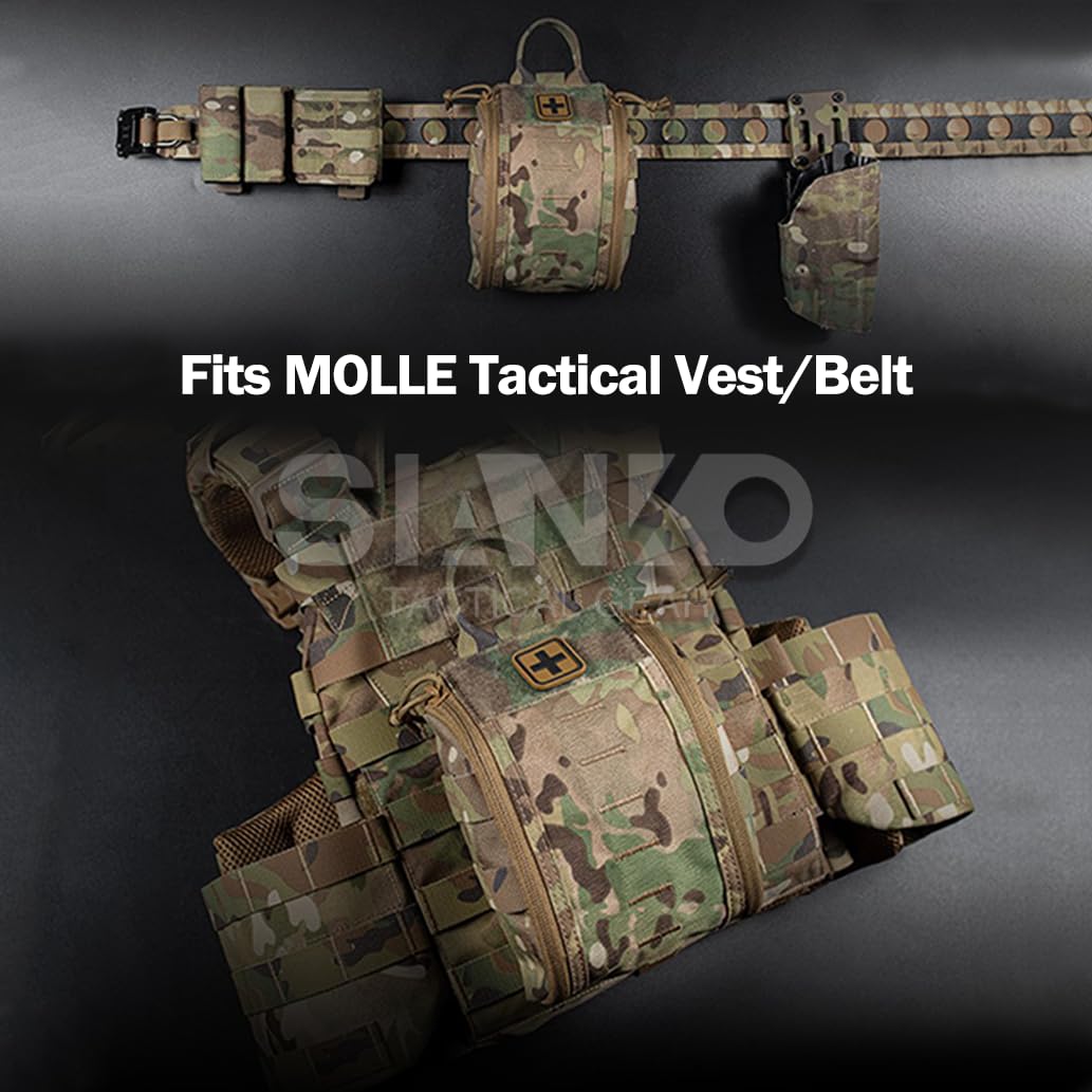 Kits de primeros auxilios tácticos MOLLE IFAK, bolsa médica EDC, bolsa de herramientas, bolsa de emergencia de supervivencia EMT, accesorio de caza para deportes al aire libre