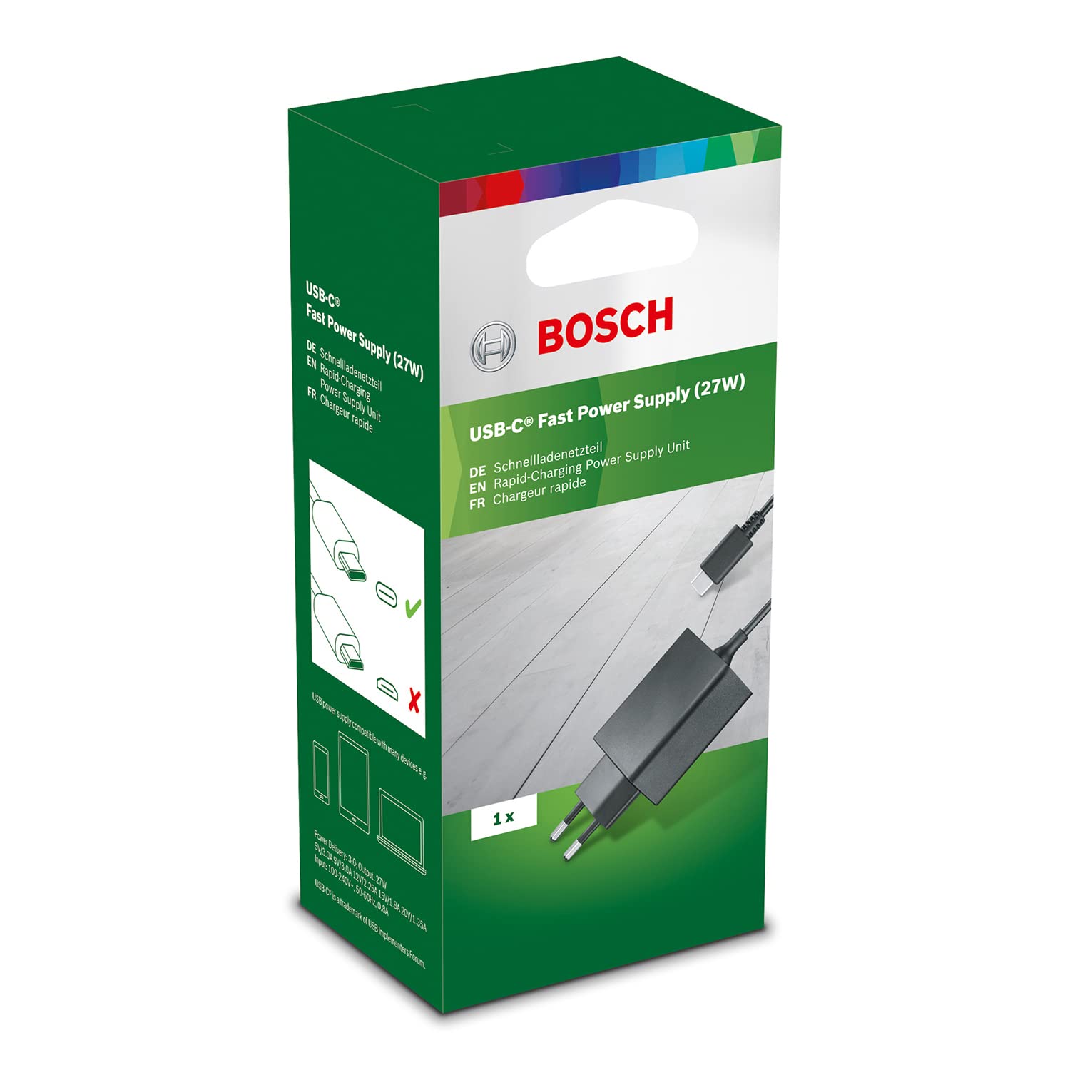 Bosch cargador rápido USB-C (27 W, en caja)