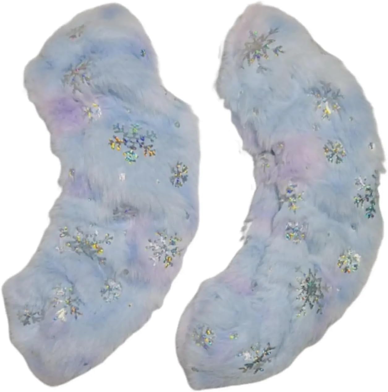 Figure Skate Boot Covers Plush Ice Skate Blade Covers Anti Scratch Soft Protectors Skating Guards for Hockey and Figure Skates