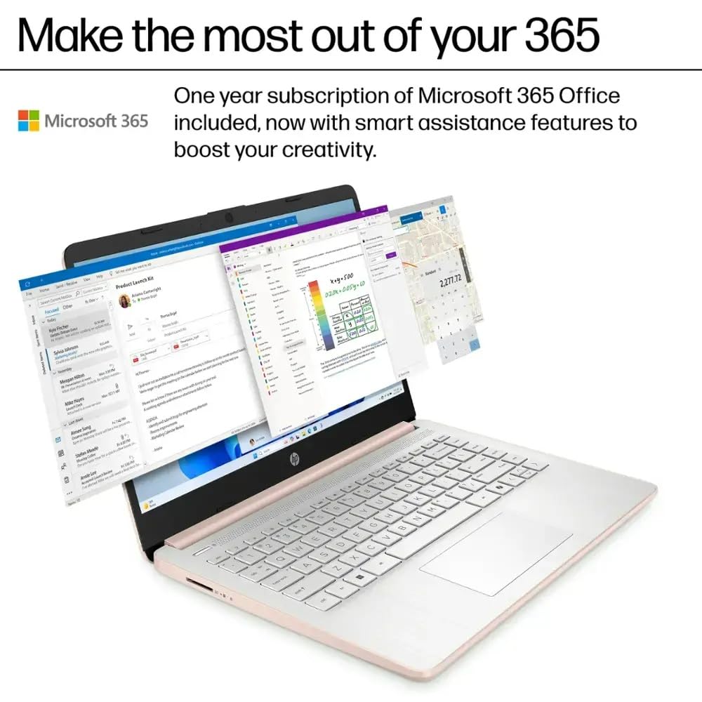 Amazon.com: HP 14 Laptop Ultra Thin & Light, Intel N150 Quad-Core