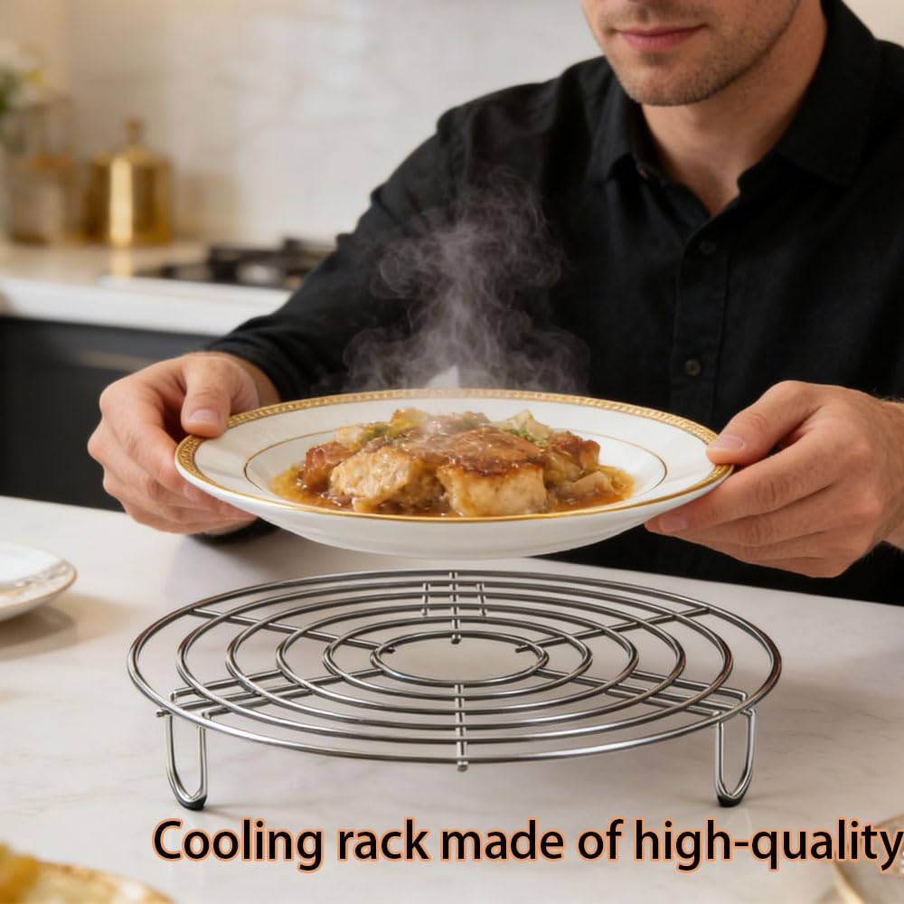 Rejilla de asado de acero inoxidable 201, 20×3 cm, para ollas y olla a presión