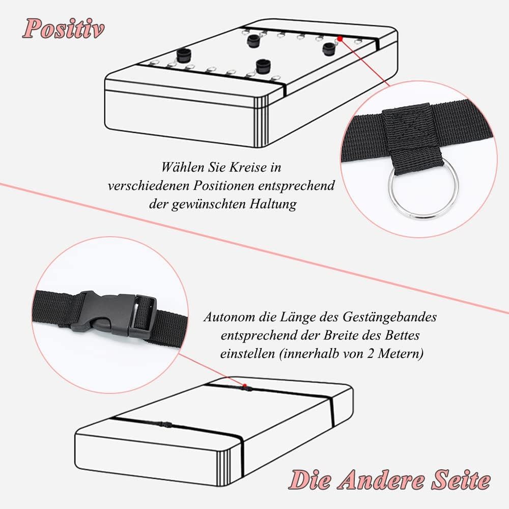 Nylon matériel B - D - S - M pour Les Hommes et Les Femmes pour différents B/E/DS de Fixation pour Les Mains et Les Poignets