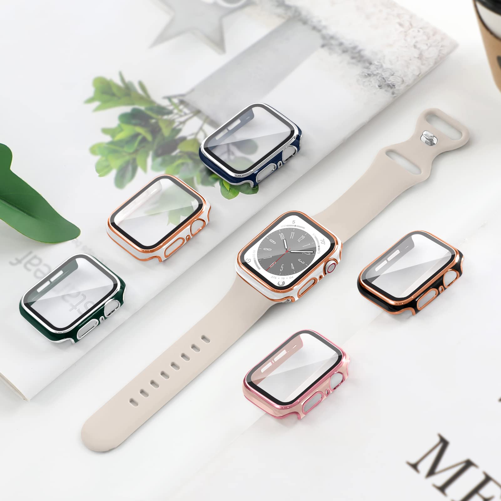 Amazon.co.jp: 【2枚入り】コンパチブル アップルウォッチ カバー