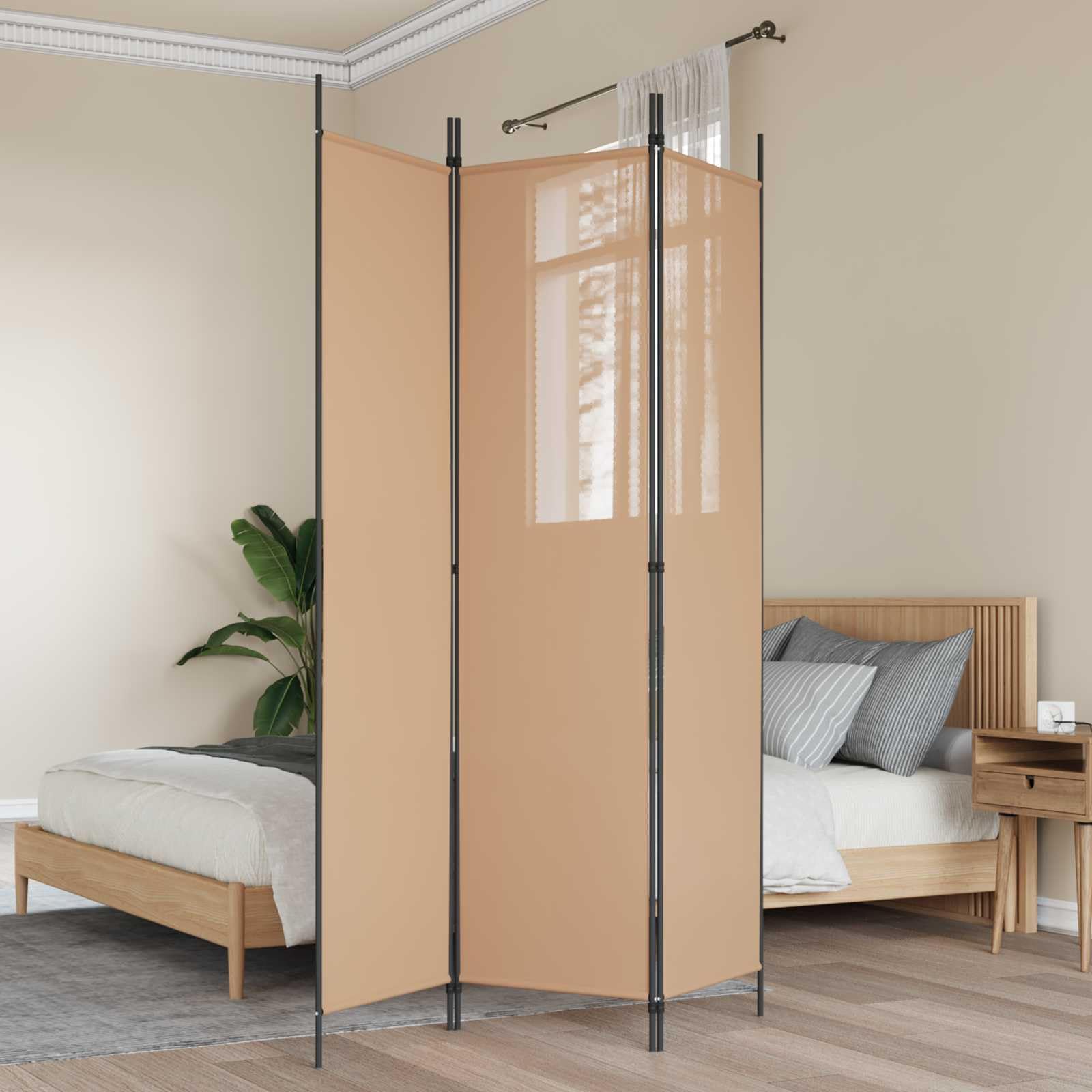 Divisorio da parete spagnola, 3 pezzi, 150 x 200 cm, colore beige